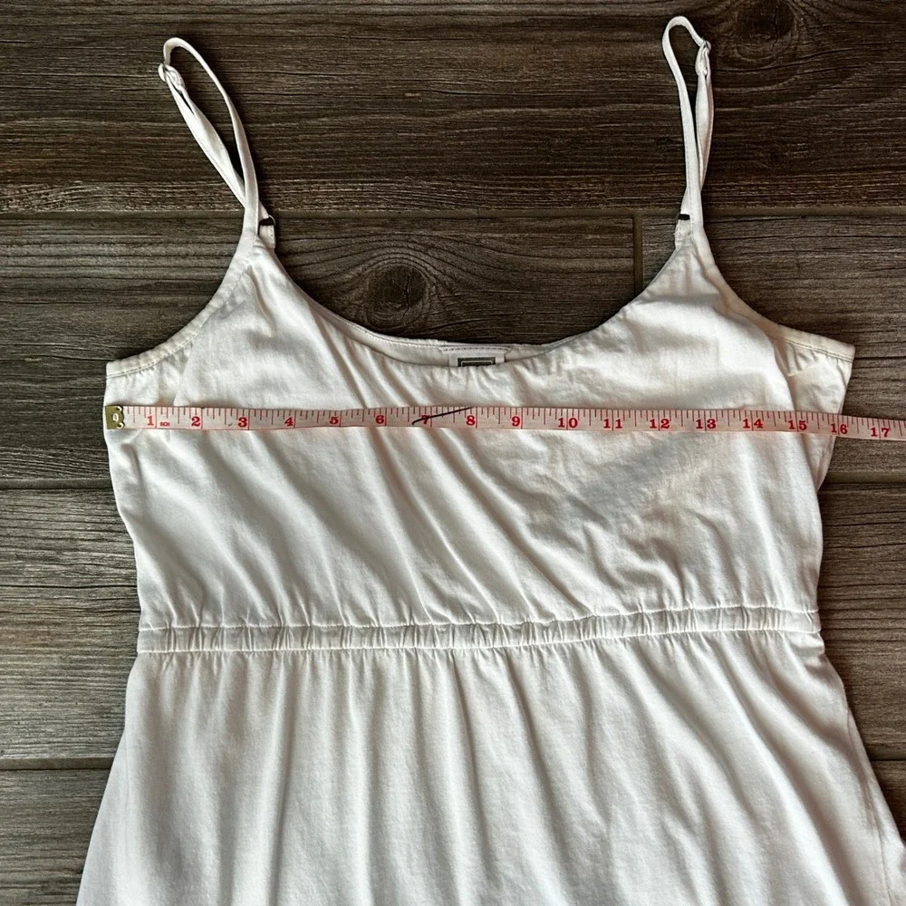 North Face‎ White Cotton Casual Dress Sleeveless Drawstring Adjustable Strap S - Picture 3 of 7